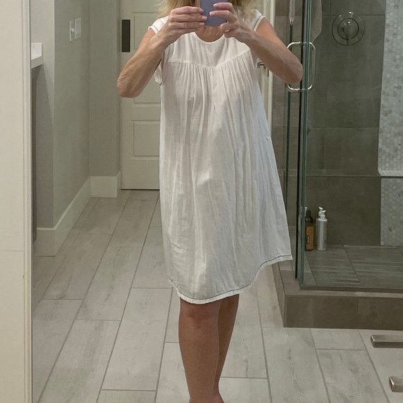 LILLA P CAP SLEEVE DRESS WHITE SIZE M NWT - Picture 2 of 16